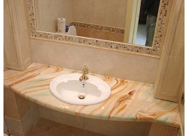 Фактураная раковина из оникса