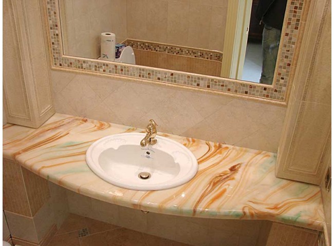 Фактураная раковина из оникса Фактураная раковина из оникса